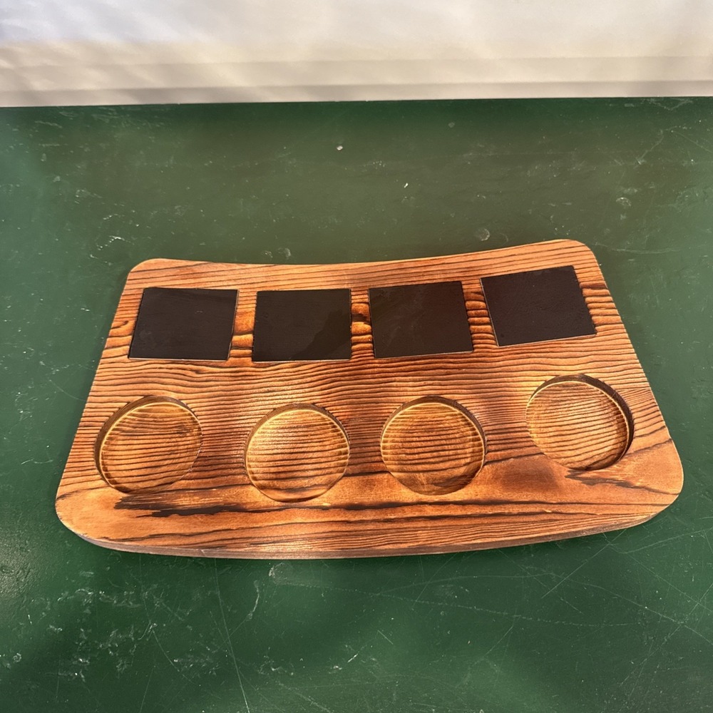 Wooden Beer Flight Board